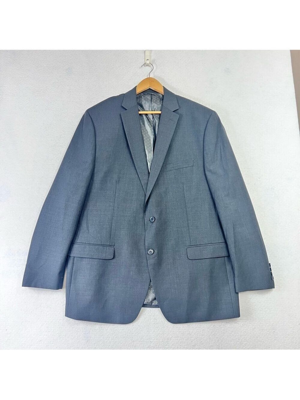 Michal Strahan 48L Gray Stretch Wool Mens Blazer Sport Coat Jacket